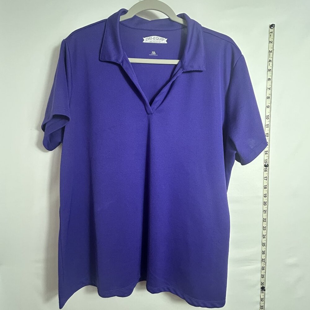 Joe's USA Dry-Equip women's purple collared short-sleeve polo XXL‎